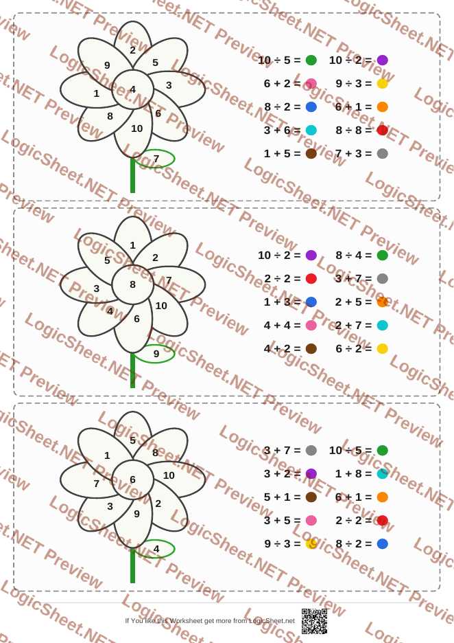 Math Shapes — Flower