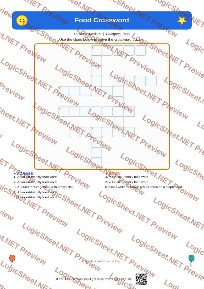 Crossword — Food