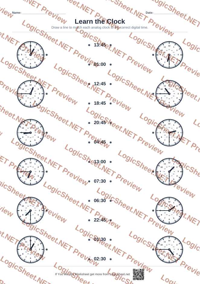 Learn the Clock — Matching