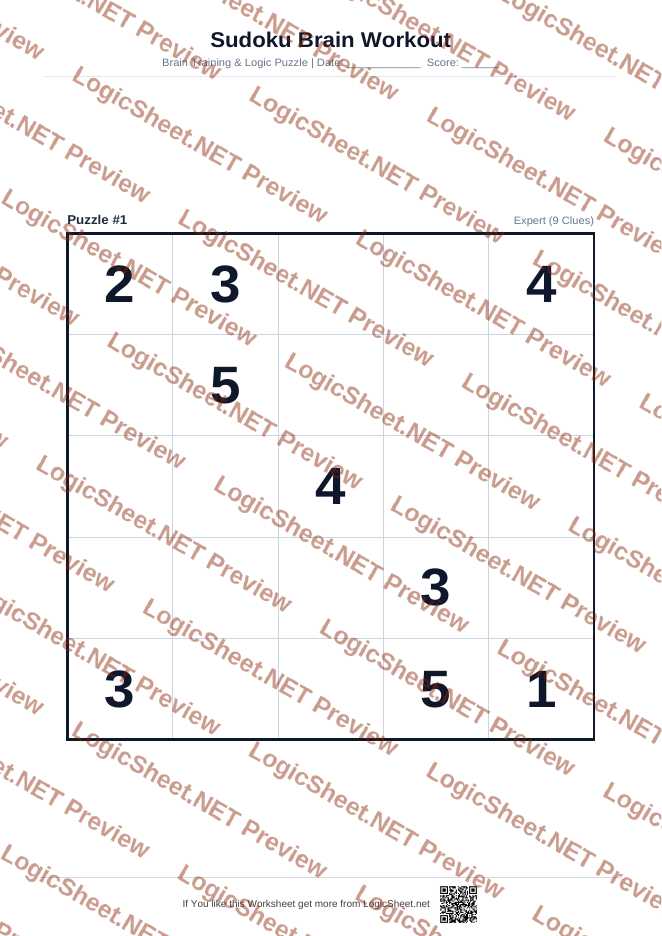 Sudoku Puzzles — Expert