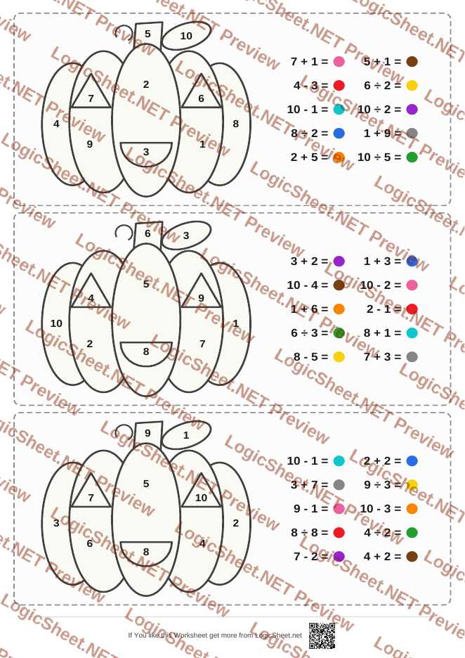 Math Shapes — Pumpkin