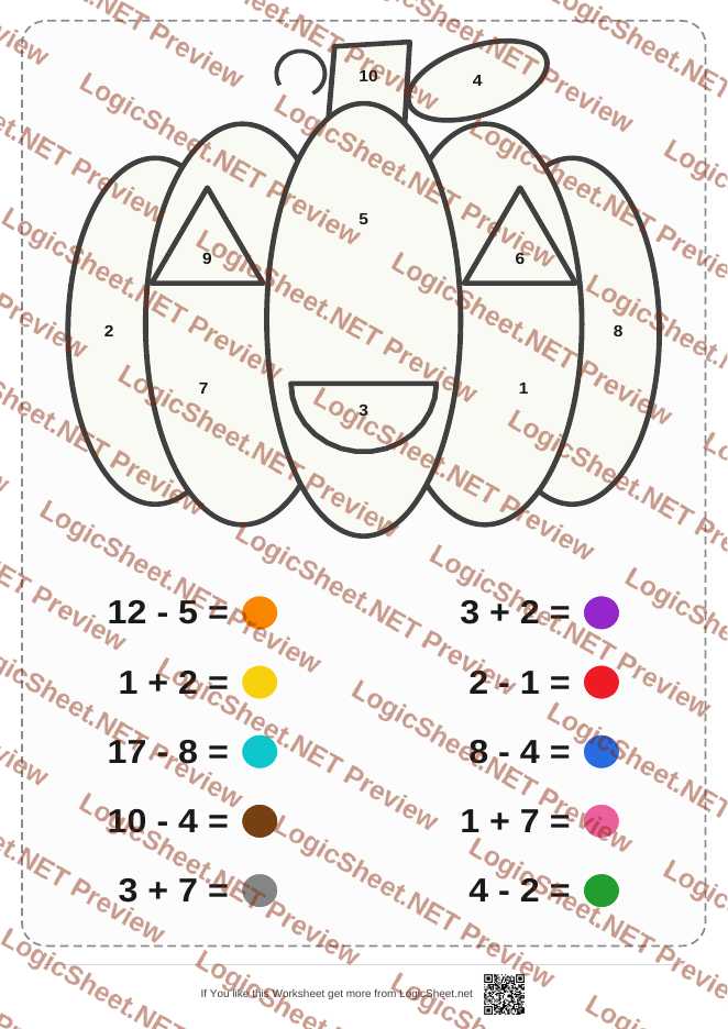 Math Shapes — Pumpkin