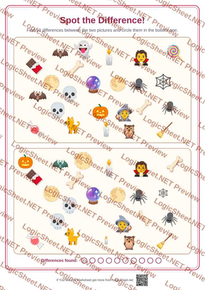 Spot the Difference — Halloween