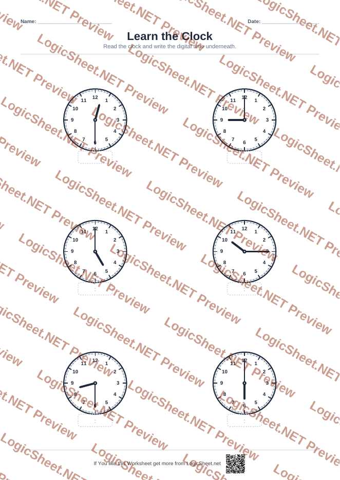 Learn the Clock — Tell Time