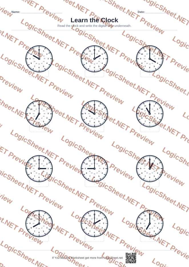 Learn the Clock — Tell Time