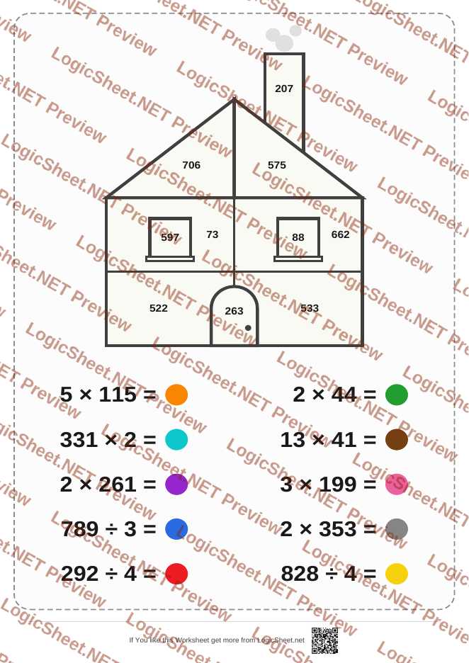 Math Shapes — House
