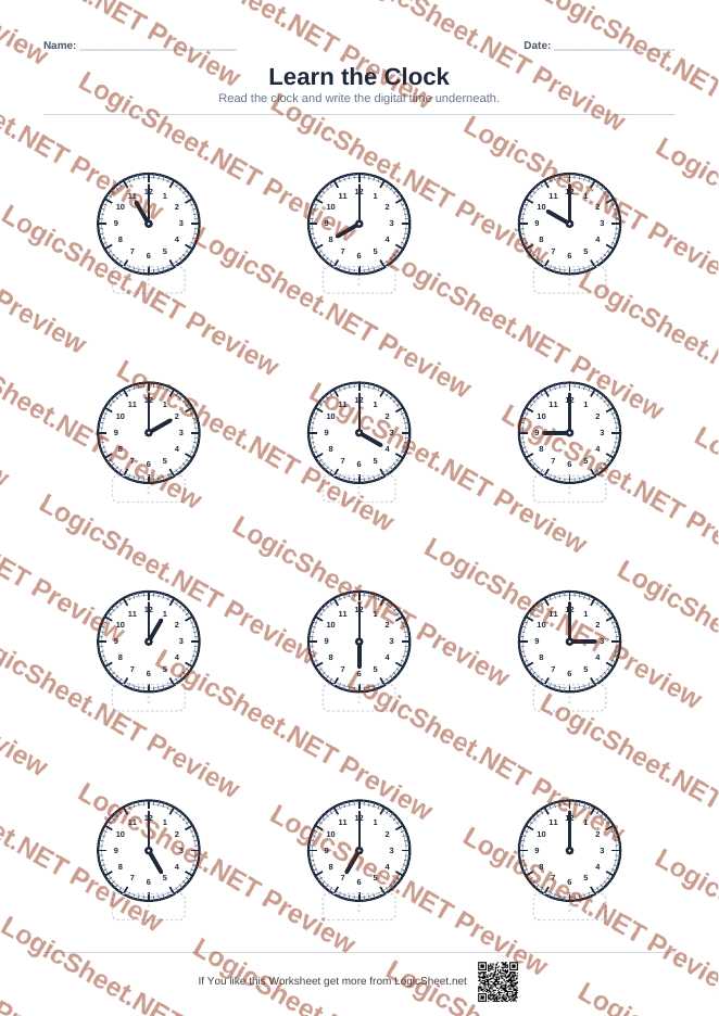 Learn the Clock — Tell Time