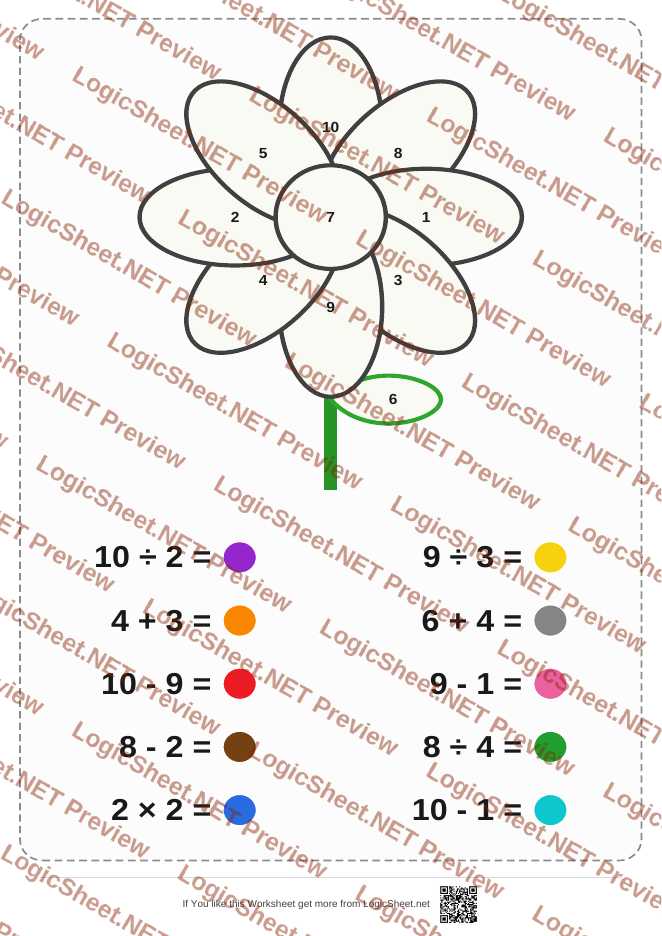 Math Shapes — Flower