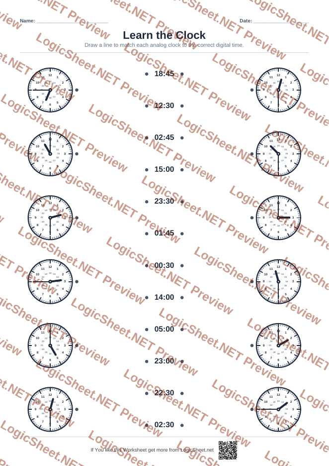 Learn the Clock — Matching